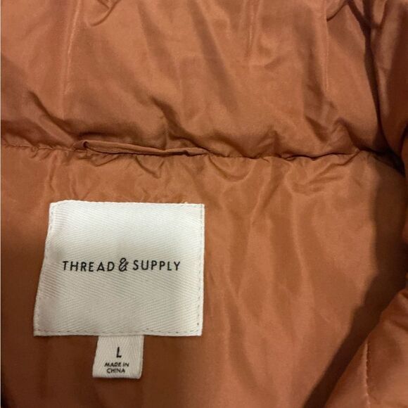Thread & Supply Cropped Copper Puffer Vest - Picture 4 of 4